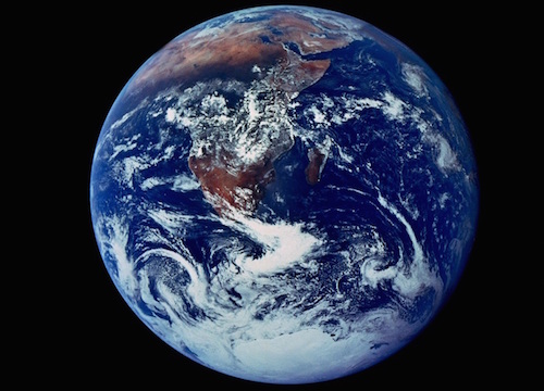 Blue Marble photo of Earth taken during the Apollo 11 mission (NASA).